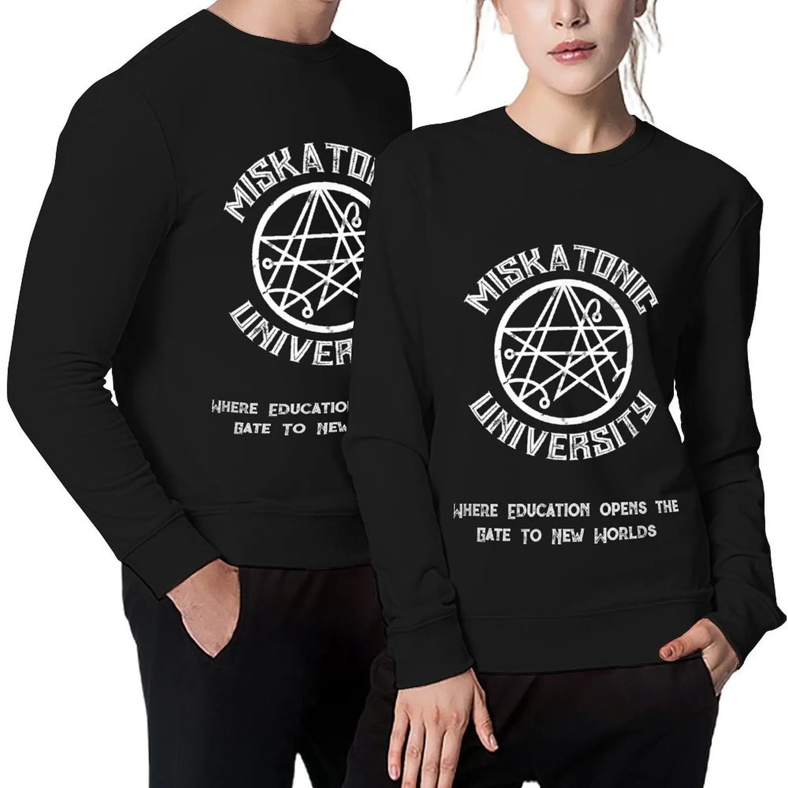 

Miskatonic University Gate O New Worlds Classic Horror Ee Pullover tracksuit men men's autumn clothes sweatshirts