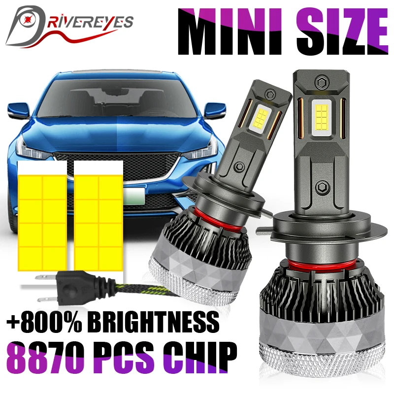 

1000W Led Headlight H7 H4 H11 K5C Car Headlamps Led H3 H1 H8 H9 Fog Light HB3 9005 HB4 9006 9012 HIR2 Dual Beam 8870 CSP 12V 24V