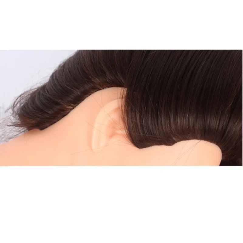 Training Mannequins Head For Makeup Hair braiding Straight Hair Hairdressing Practice Salon Head Hairdresser 60cm Styling Tool