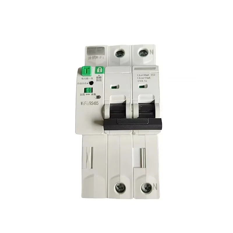 

Умный мини-автоматический выключатель WiFi 2P 63А с дистанционным голосовым управлением, защита от перегрузки, утечки и перенапряжения для домашнего использования