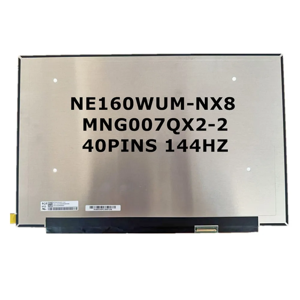 NE160WUM-NX8 MNG007QX2-2 Original NEW 16.0INCH 1920X1200 40PINS 144HZ LAPTOP SCREEN LCD NON-TOUCH