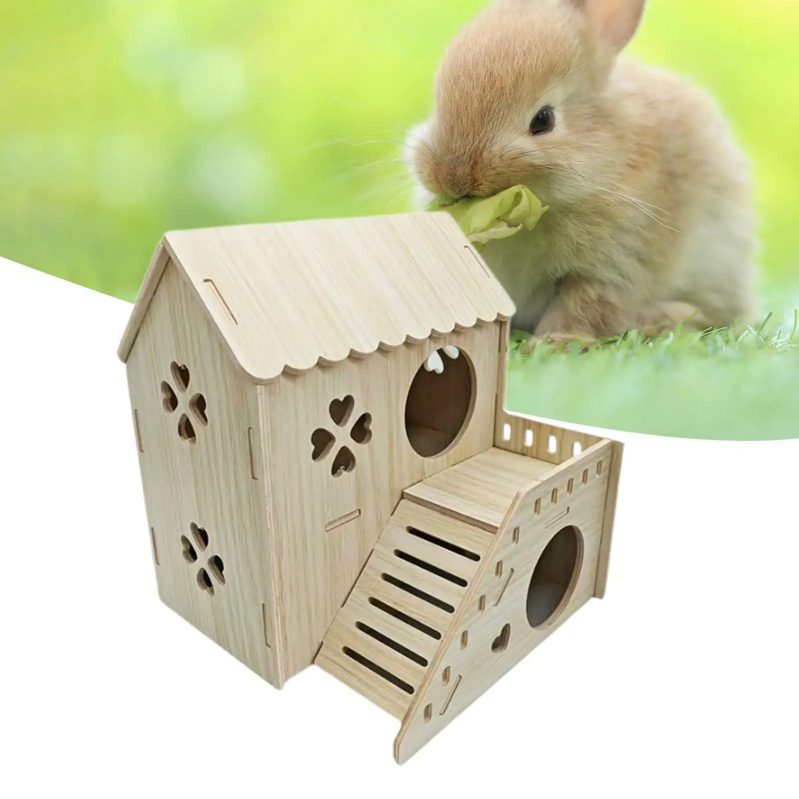 Hamster House Thickened Multipurpose Cage Accessories Small Animal Hideaway Sturdy Pet House for Chinchillas Small Pet Chipmunks