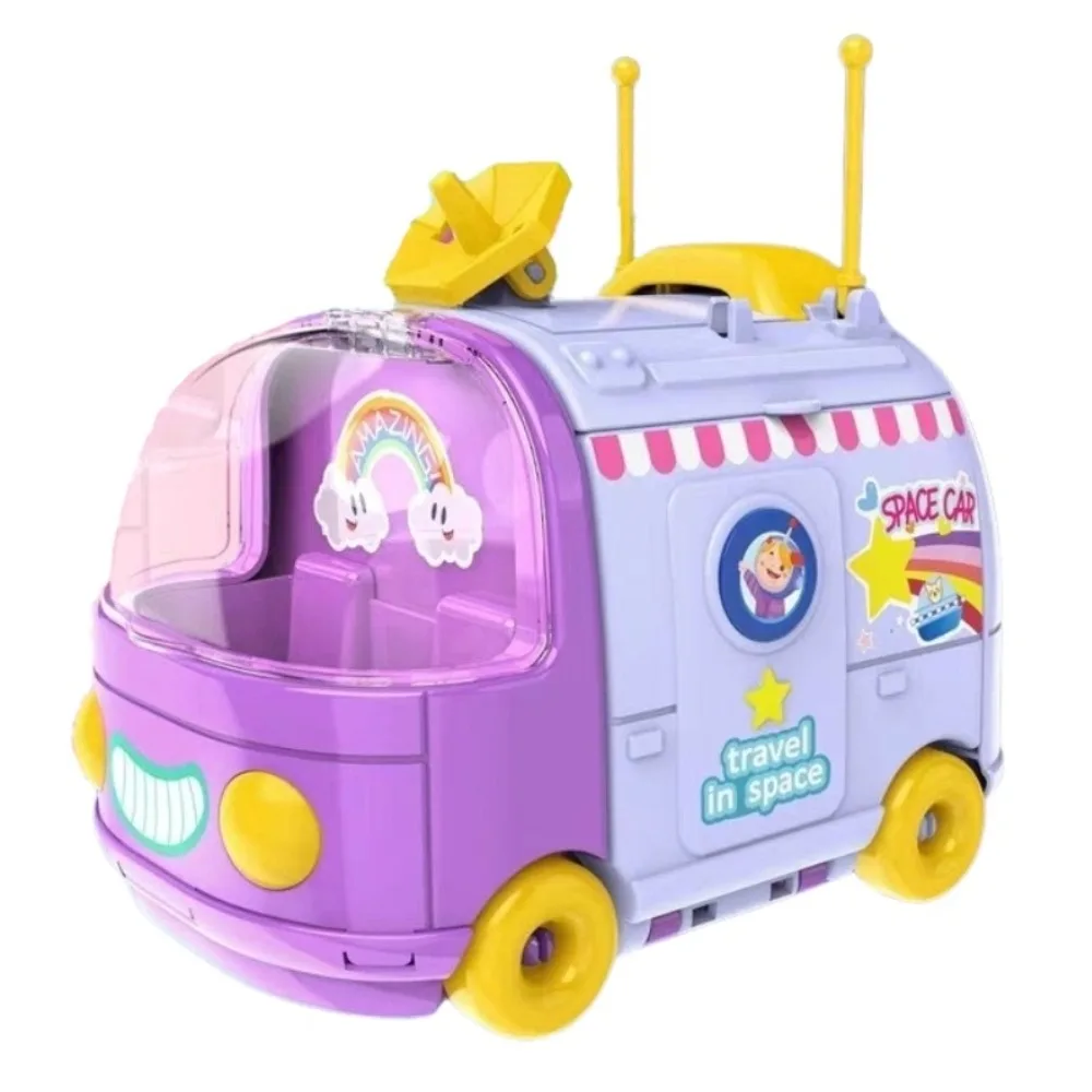 Nieuwe verrassing ruimteauto ouder-gesimuleerde interactieve multi-scène doe-het-zelf keuken wassen micro-splicing speelgoed jongens meisjes