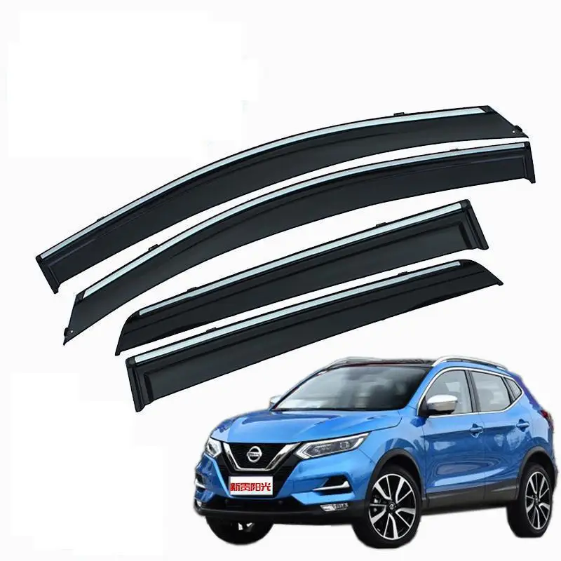 

side wind window deflectors visor for car windshield on the windows accessories For Nissan Qashqai J11 2016 2017 2019