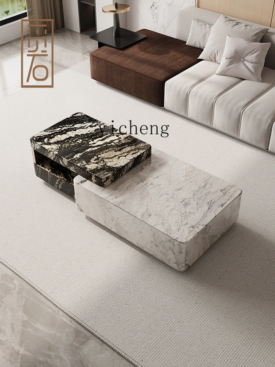 b11- marble coffee table modern simple light luxury creative living room home villa high-end