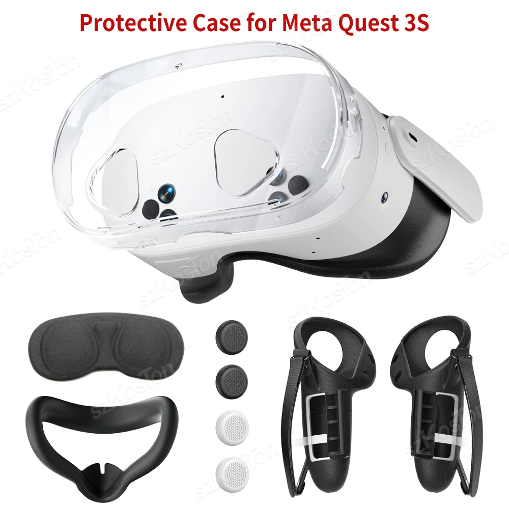 

Прозрачный защитный чехол для контроллера гарнитуры Meta Quest 3S VR, устойчивый к царапинам защитный чехол для аксессуаров Meta Quest 3S