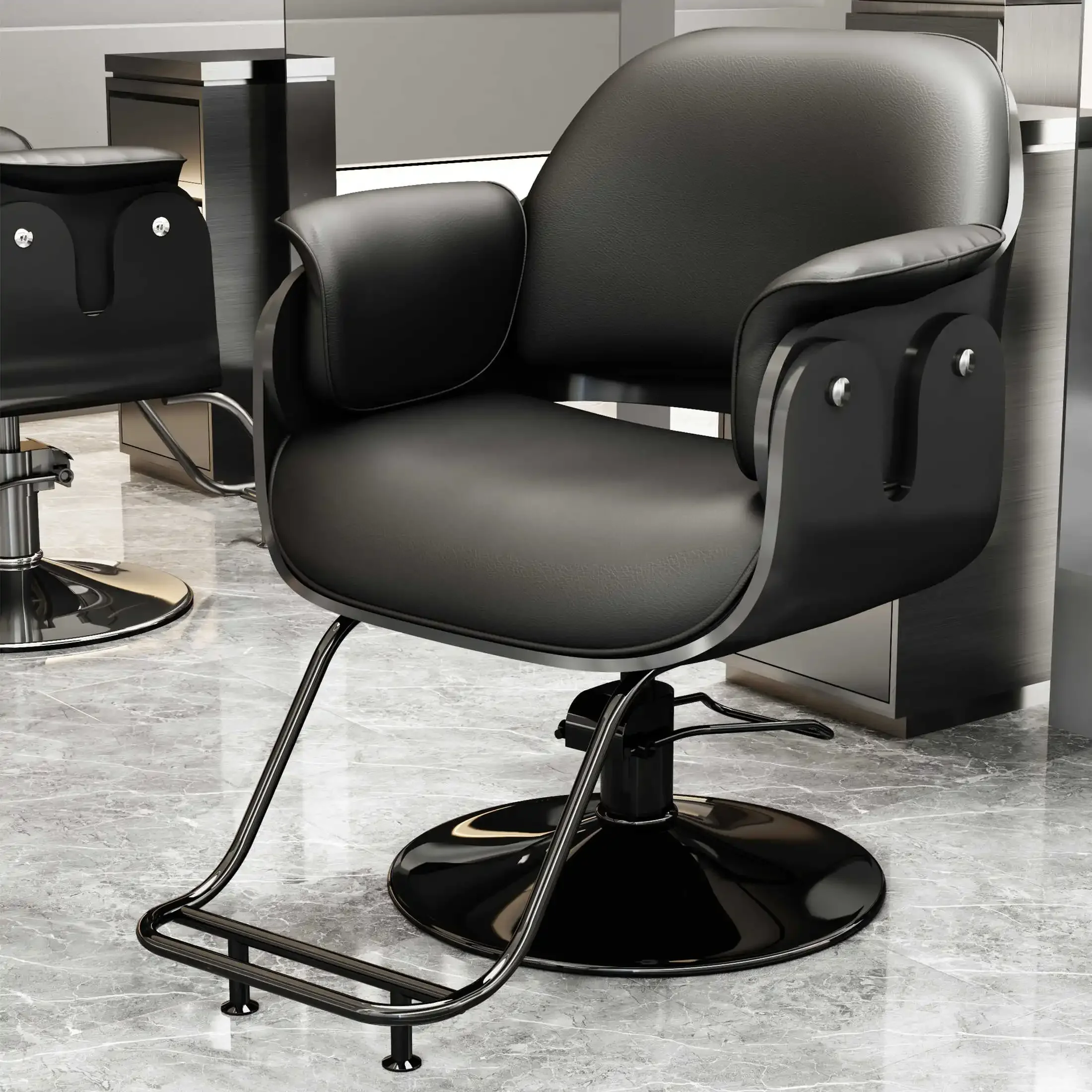 Hair Salon Barber Chairs European Hairdressing Chair Dressing Room Armchair Beauty Salon Recliner Cosmetology Devices 회전의자 좌식 의자