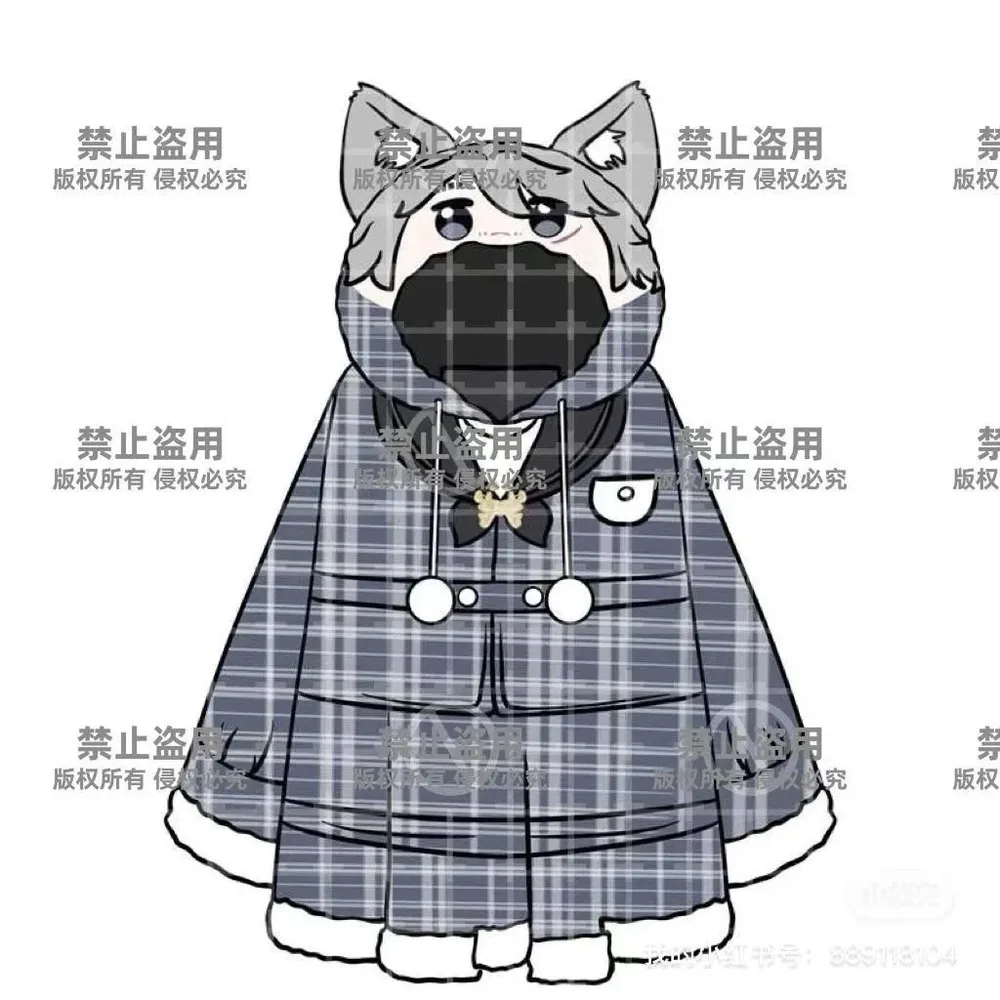 

Anime Identity Ⅴ Aesop Carl Embalmer Cloak Plush Cloa Furry Blanket Cosplay Costume Soft Cap Hoodie Hallowmas Gifts