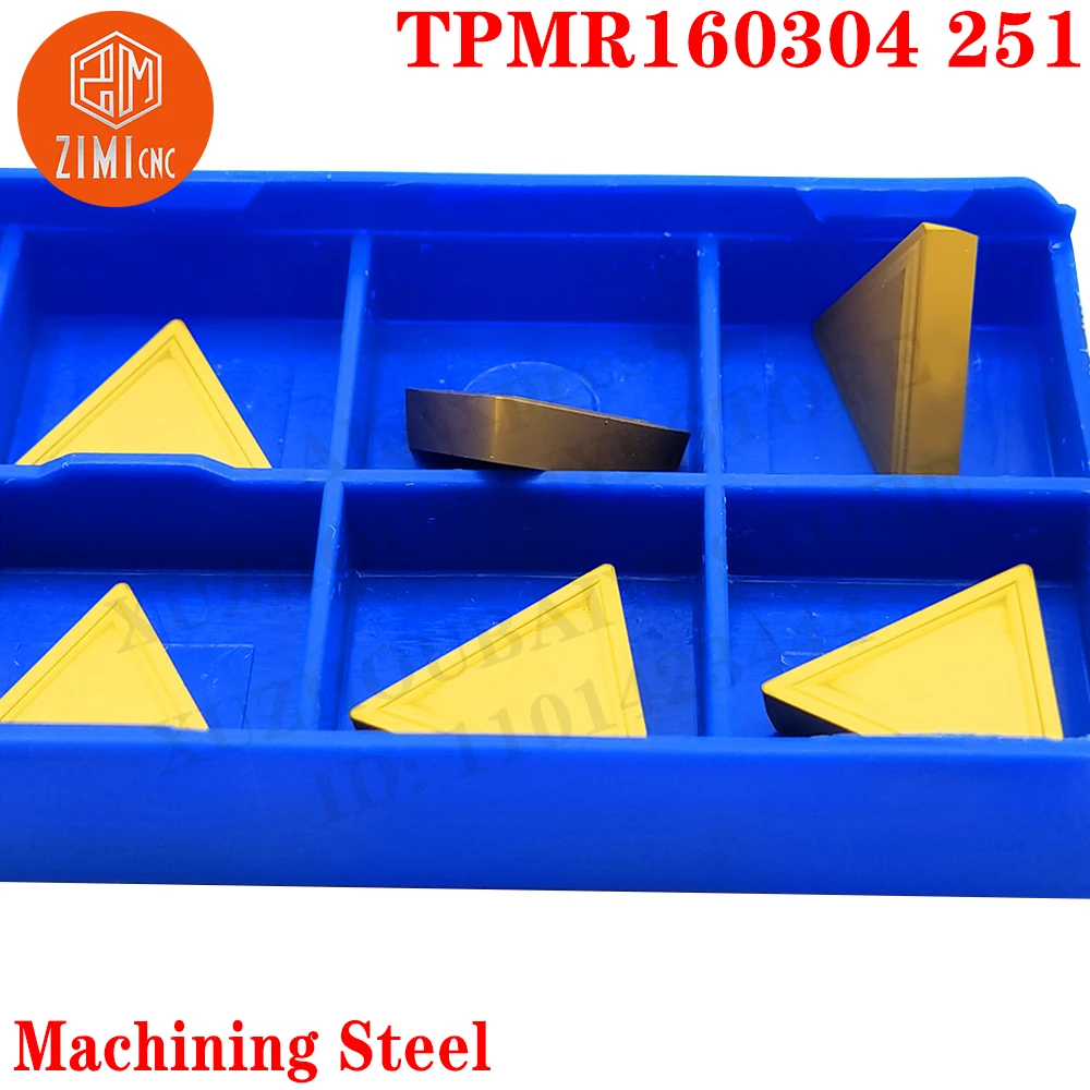 TPMR160304 TPMR160308 TPMR TPMR110304 YBM251 TPMR220412 YBC251 آلة مخرطة CNC أدوات تحول القاطع كربيد إدراج 10 قطعة / صندوق