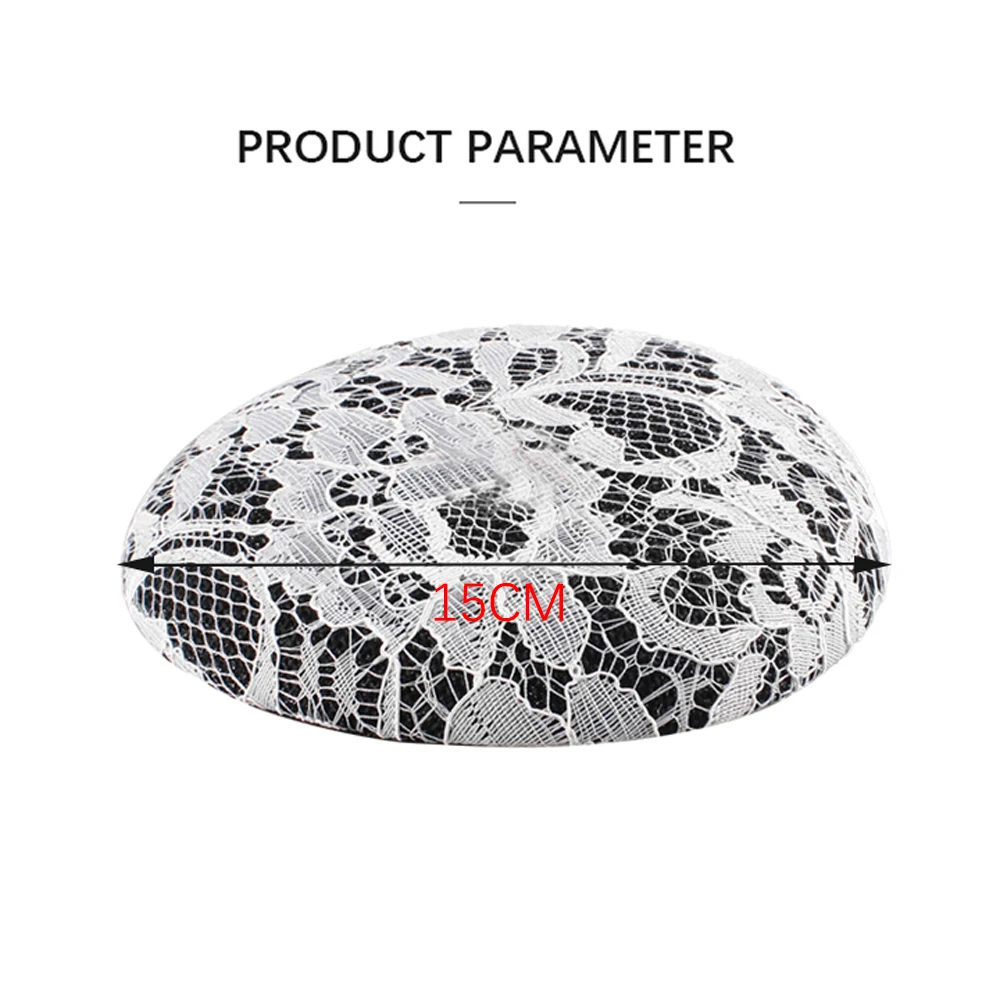 

15 см Высокое качество чародеи шляпа основа женщина ужин свадьба цветок кружево имитация льна головные уборы DIY аксессуары для волос подставки для шляп