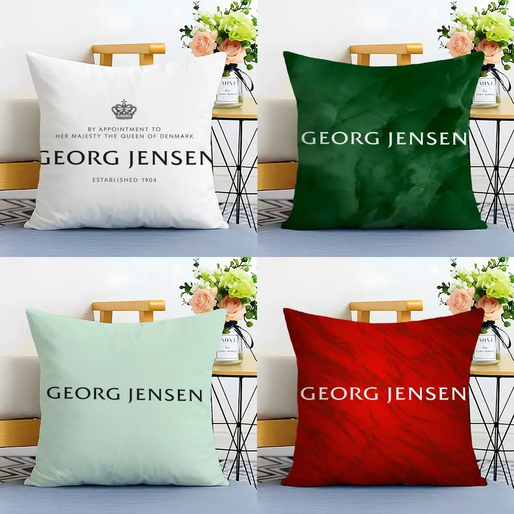 Jewellery & Silver G-Georg J-Jensen Cushion Cover Linen Pillowcase Soft  for Sofa Bed Home Room Decor