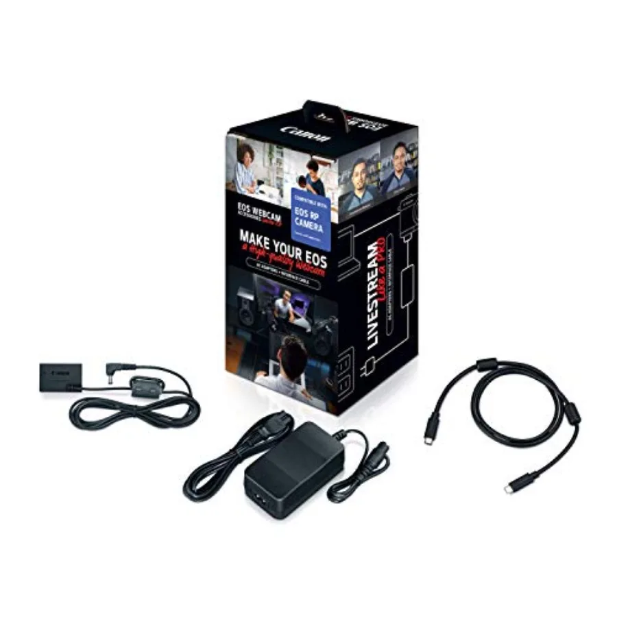Live Streaming Teaching Kit for EOS R Cameras: AC-E6N Adapter DR-E18 Coupler IFC-100U Cable Black Durable ABS Plastic Reliable