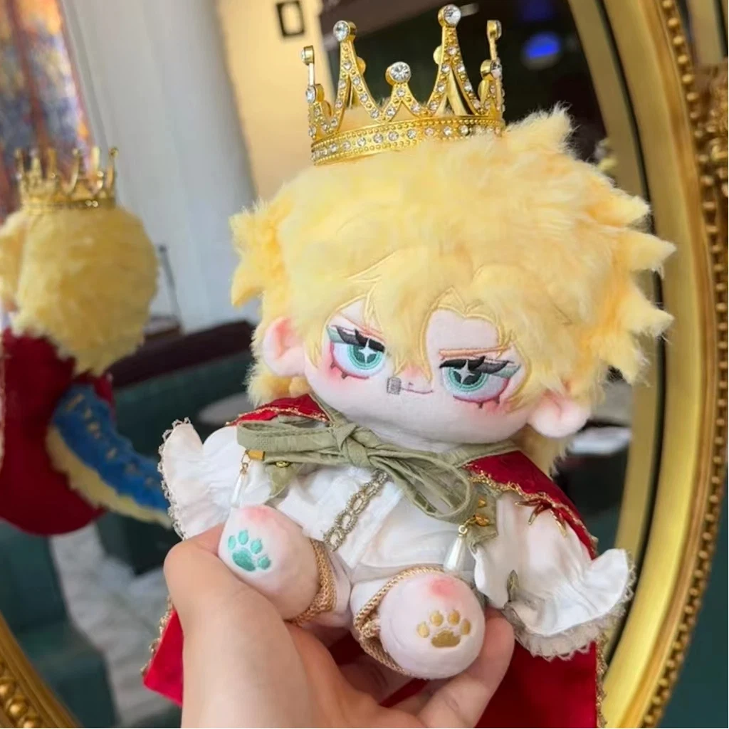 20 cm Pluche Anime Jo Jo Bizarre Adventure Giorno Giovanna Figuur Cosplay Dress Up Katoenen Pop Lichaam Speelgoed Gevulde Fans voor Geschenken