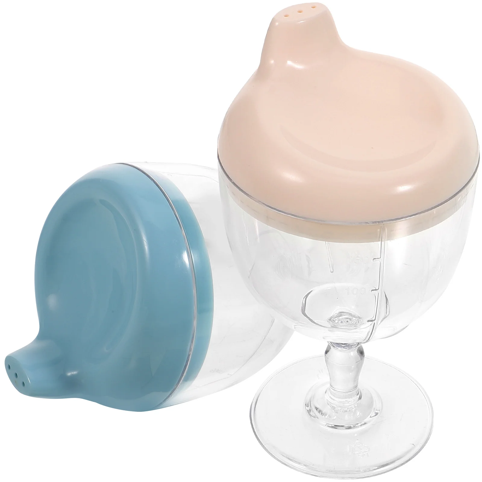 Tasse à lait pour enfants, 2 pièces, eau potable pour bébé, tasses pour tout-petits avec pailles d'entraînement