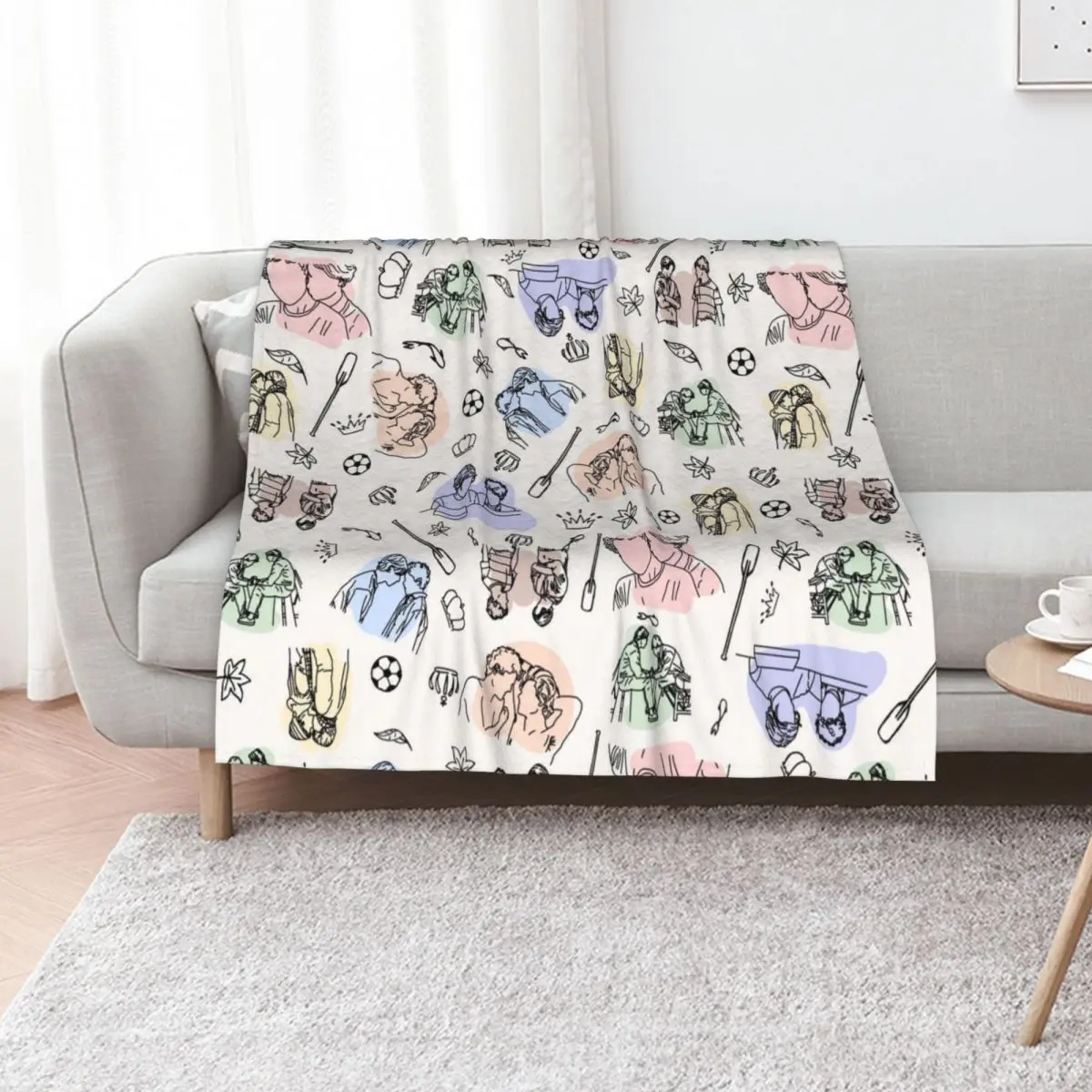 young royals minimal Throw Blanket Air Conditioner Soft Blanket for Office Home