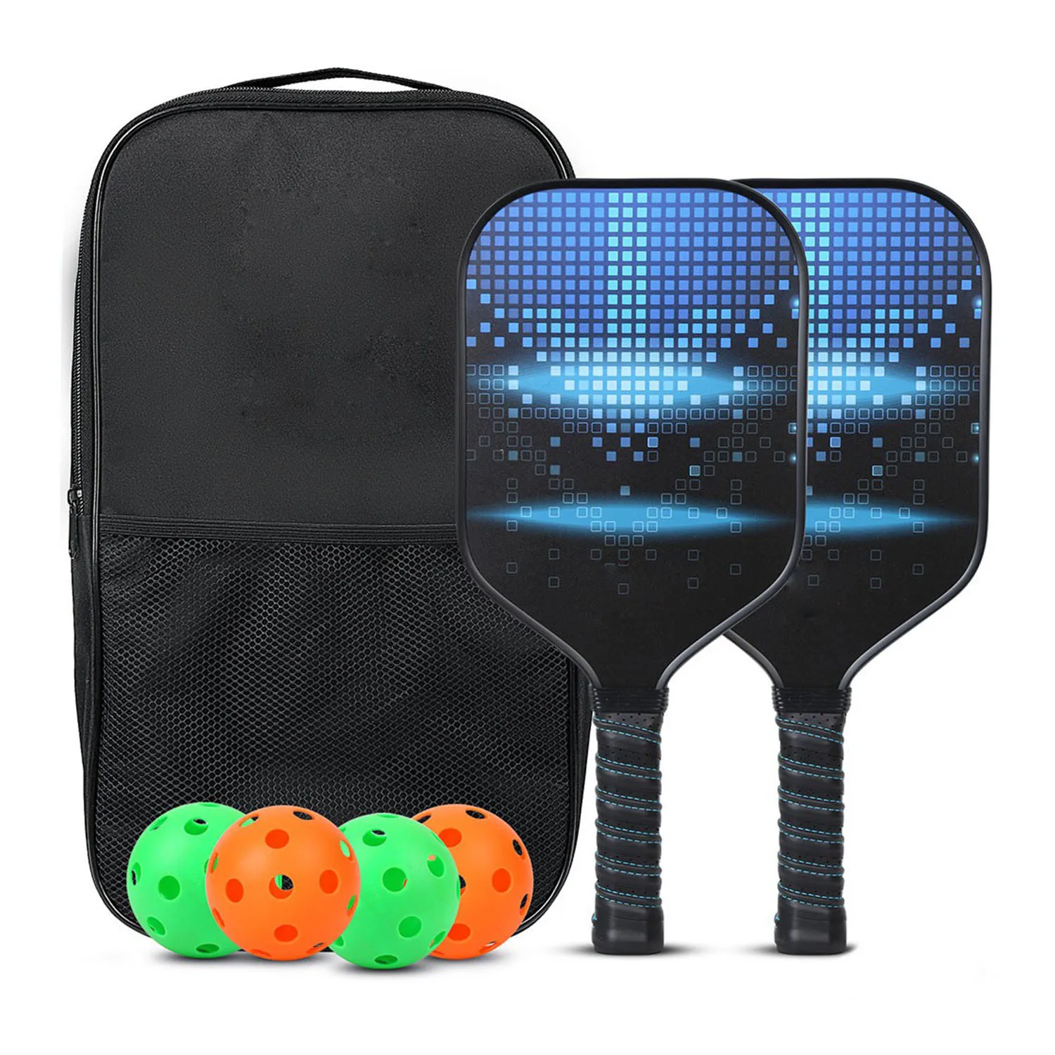 Pickleball paletas para deportes al aire libre, fibra de vidrio, ligera, duradera, marca de diseñador de alta calidad, nuevo, 2024