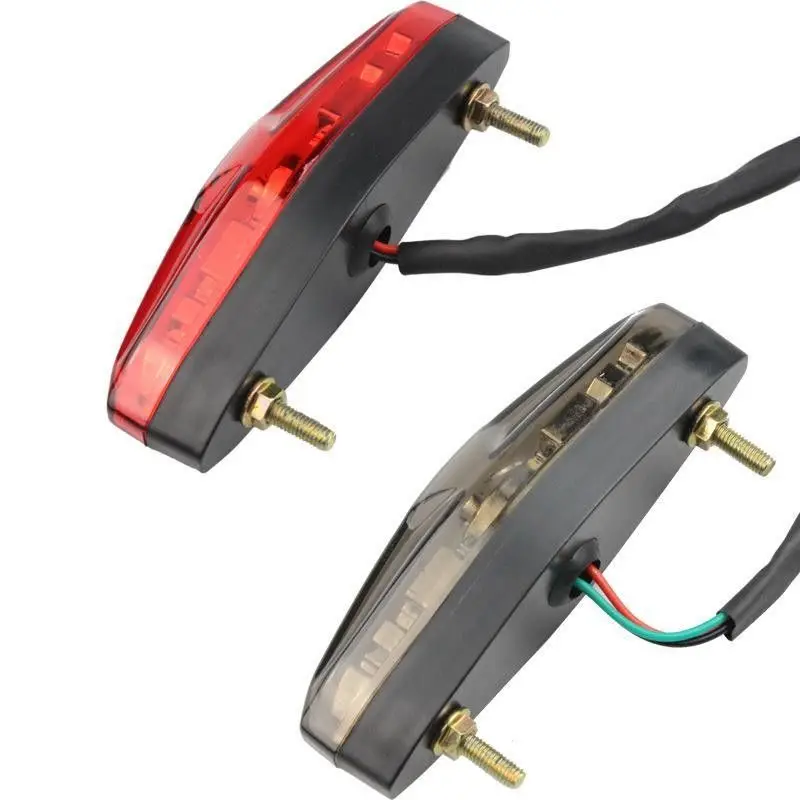 LED rear taillights, driving lights, brake lights, turn signals, night safe driving taillights with iron brackets For Sanyang