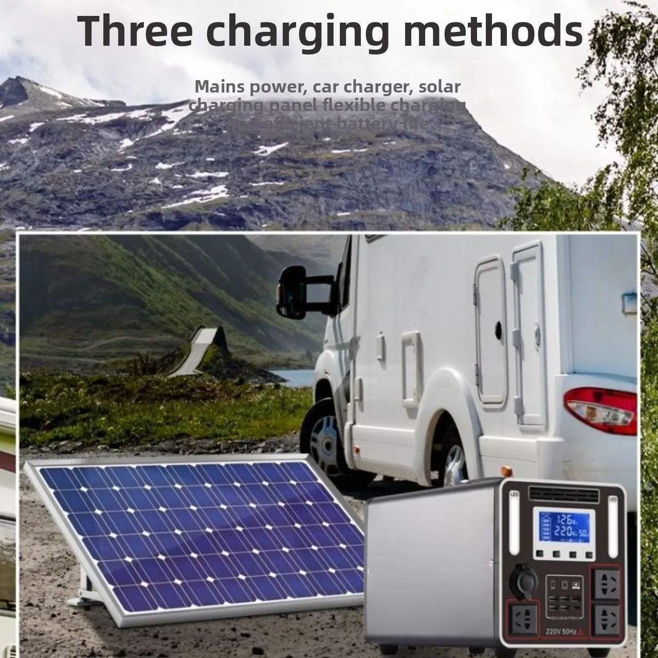 

Портативная электростанция SOLARPLAY 2400 Вт (пик 4800 Вт), аварийный резервный источник питания 2160 Втч, мощный источник питания для дома и улицы, отключение электроэнергии