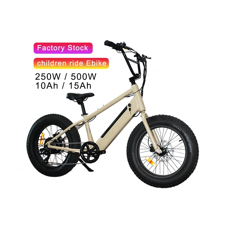 Fat Tire Electric Bike Kids 250W 500W Self Mini Ebike Children Electric Bicycle Off-Road Electric Sport Bike For Kids