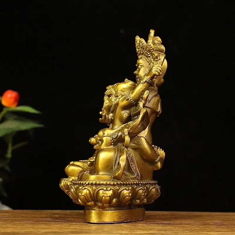 Tibetan The five wealth gods yellow wealth god, white wealth god buddha Statue Sculpture Figurine Home Decoration Accessories