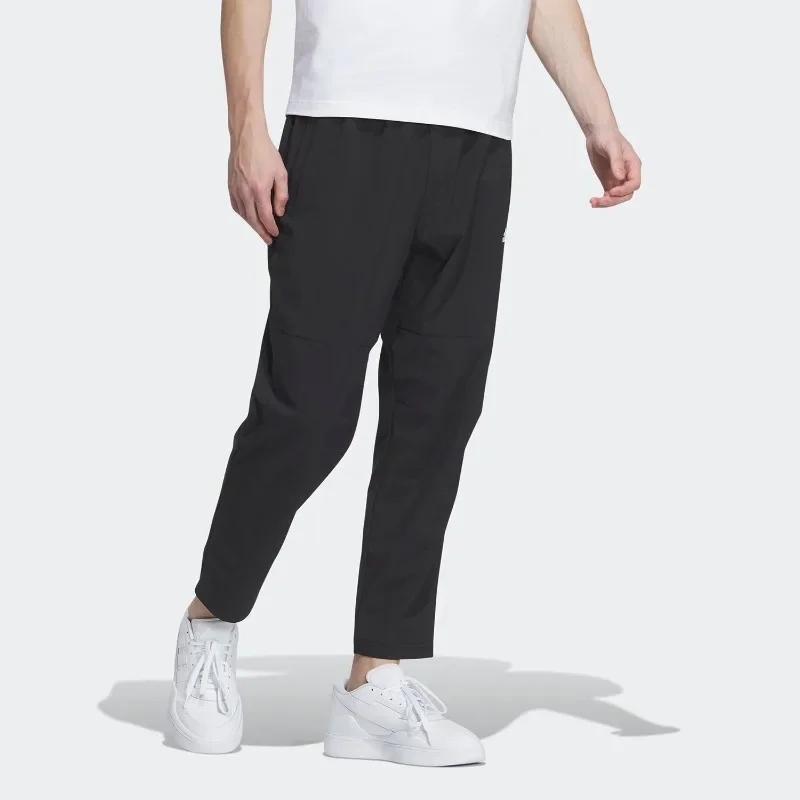 Adidas Thin Summer Fabric Elastic Waistband Wide Leg Snap Cargo Pockets Camping TrousersIT3981