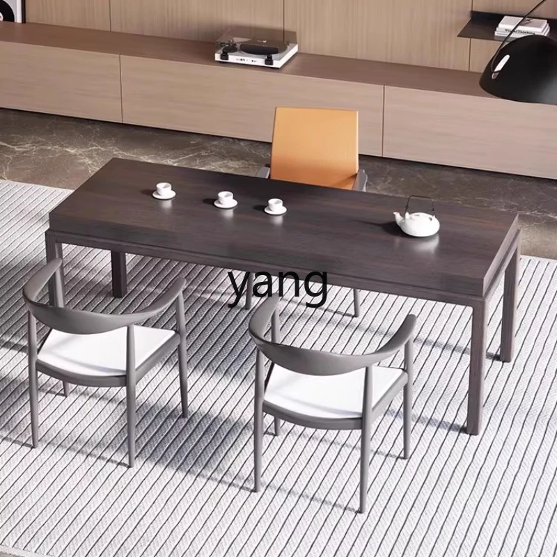 

LMM minimalist modern solid wood light luxury simple study home desk