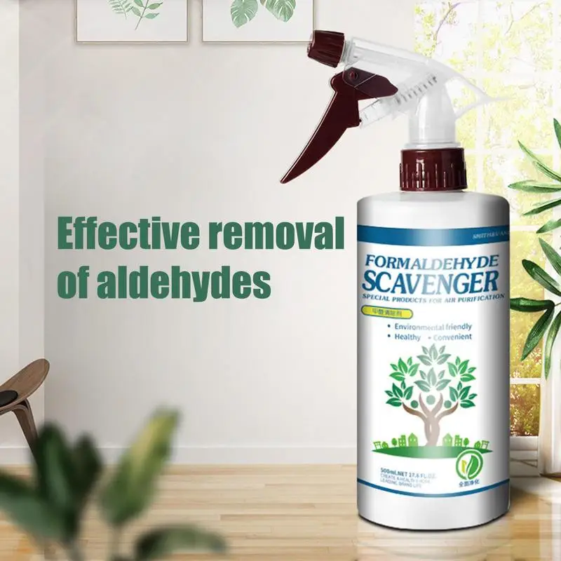 Formaldehyde Remover Formaldehyde Smell Removal Spray Multi-Purpose Odor Eliminator for Furniture Wall Floor Curtain and Car