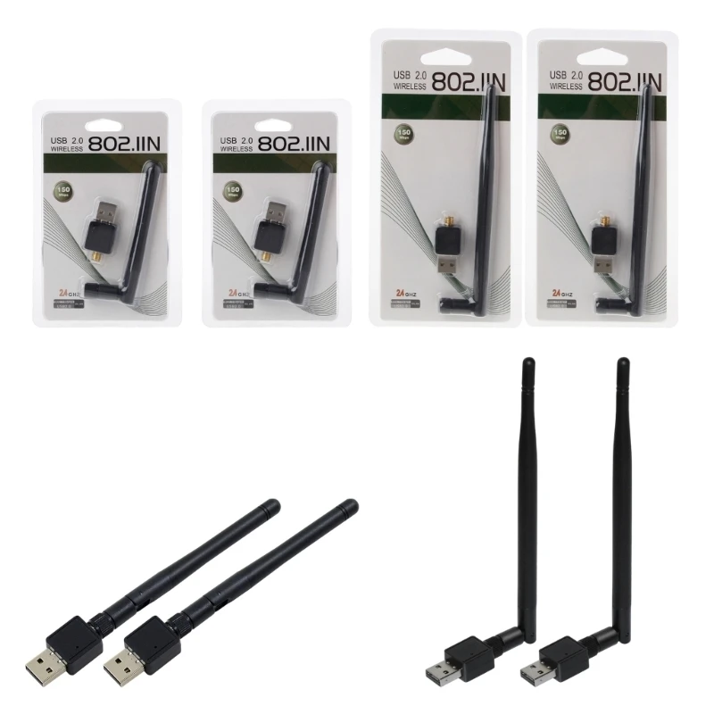  WiFi Receiver 150Mbps USB Wireless Adapter for Fast Internet Connection on Computers Not Need Driver RTL8188 MTK7601