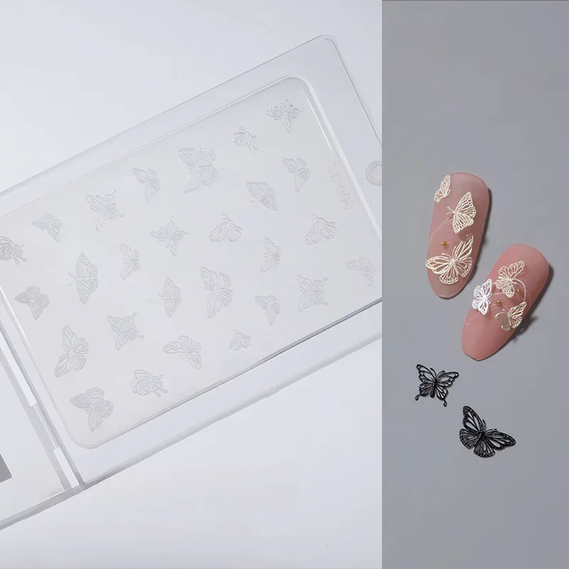 

DIY Butterfly Embossing Nail Art Silicone Mold 3D Various Size Butterfly Decorative Sticker Nail Jewelry Charm Epoxy Resin Mould