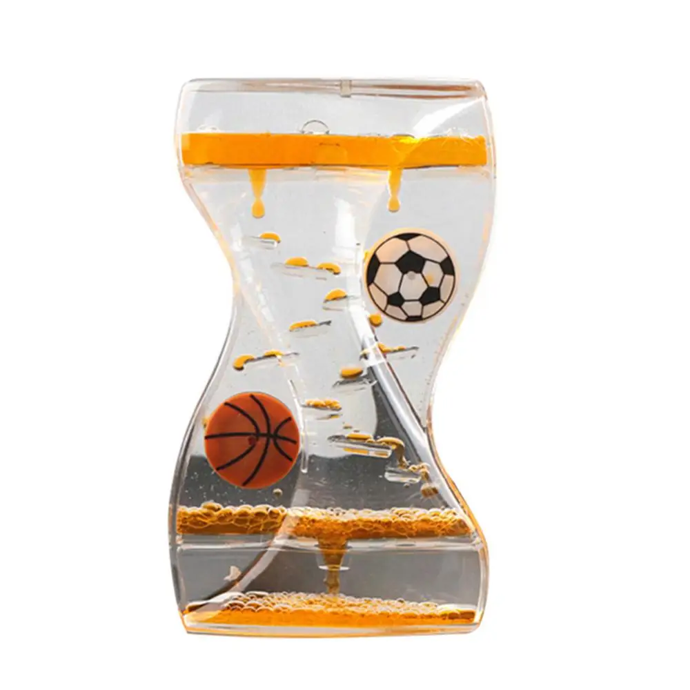 Timer Moving Drip Oil Hourglass Liquid Bubble Kids Toy Home Office Desk Decor