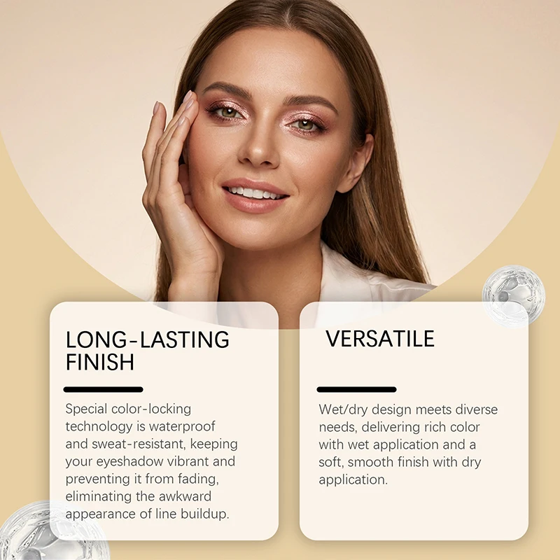 

【WHB】Multicolor Metallic Eyeshadow – Buildable, Shimmering Metallic Eyeshadow Eyes Makeup