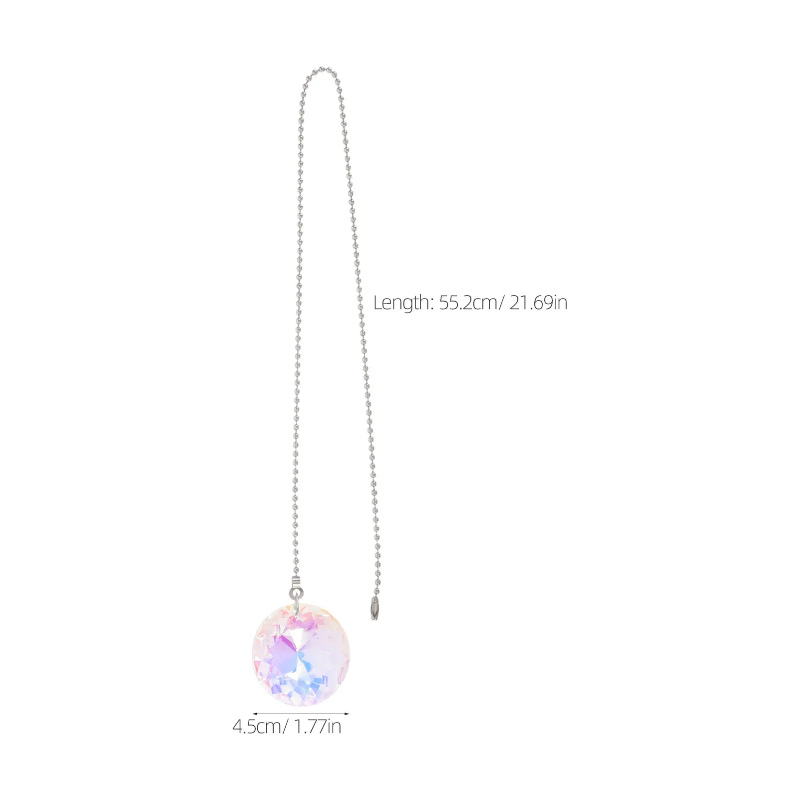 4Pcs Crystal Ceiling Fan Pull Chains Decorative Extension Cord Water Drop Pendant Ornaments Ceiling Fans Light Fixture Pull