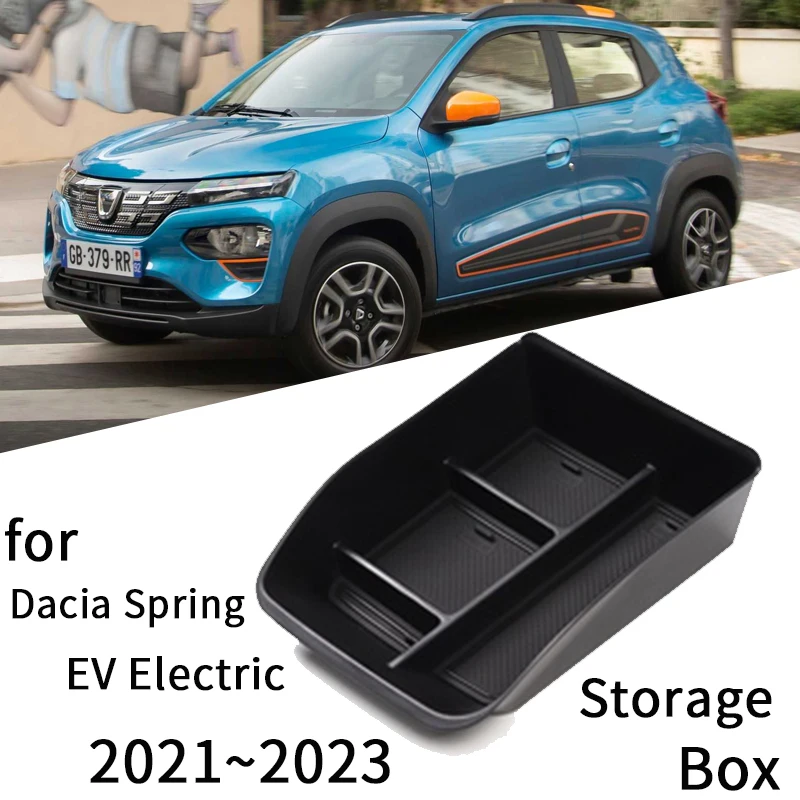 

For Dacia Spring EV Electric 2022 Accessories 2023 2021 1SET Central Console Armrest Storage Box Holder Interior Car Accessories