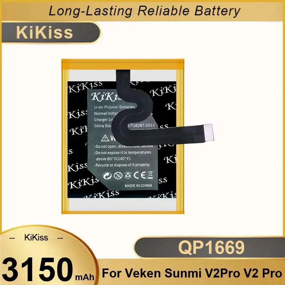 

QP1669 Durable Mobile Phone Battery Reliable Power For Veken Sunmi V2PRO V2 Pro 3150Mah
