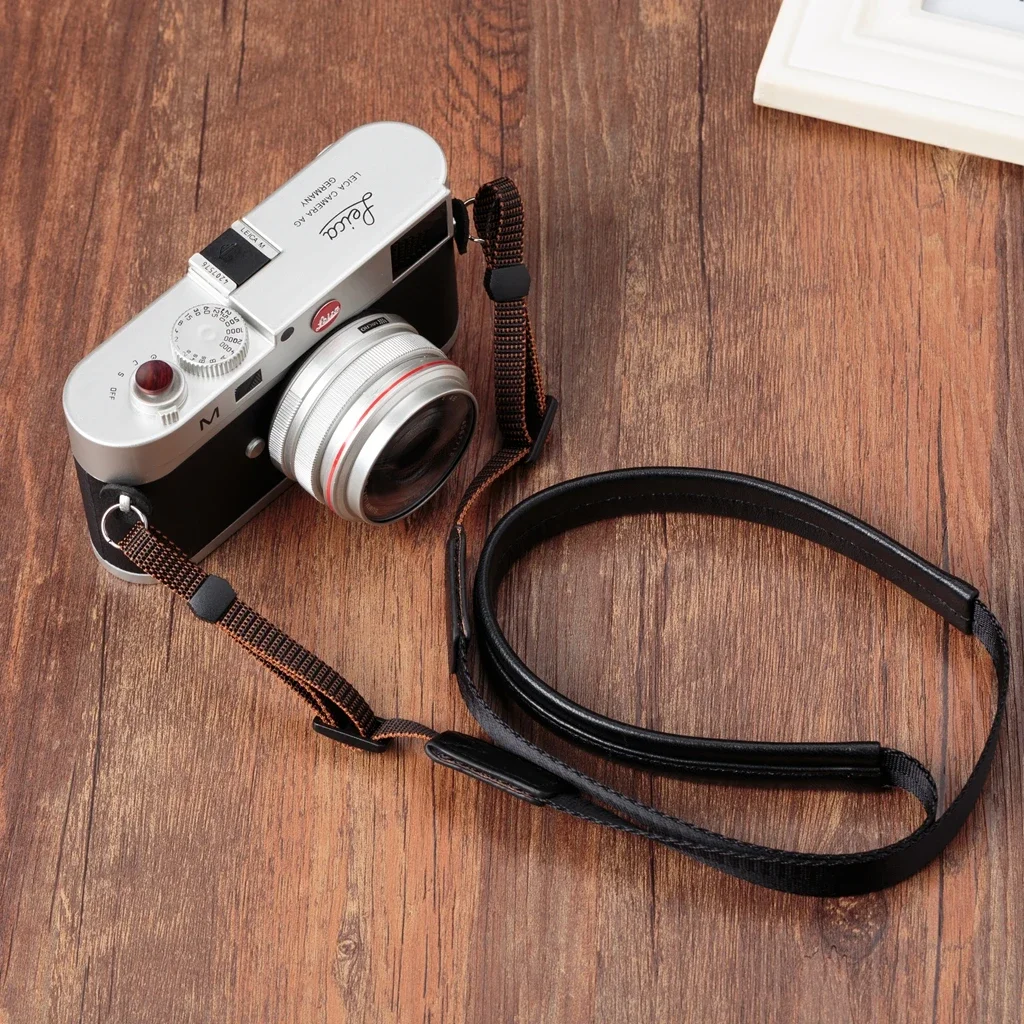 Applicable black card RX100M3M4M5M6M7GR23G7X23 micro single camera sheepskin strap shoulder