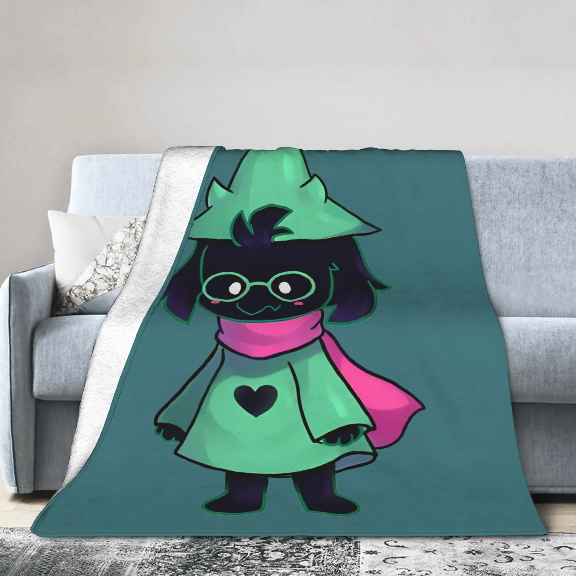 Ralsei - Deltarune  Blanket  Flannel Awesome Warm Throw Blanket for Bedding Lounge Spring/Autumn