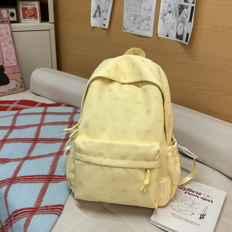 Korean StyleinsSimple Casual Backpack for Middle School Girls, Large Capacity High School Student Lightweight Commuting Backpack