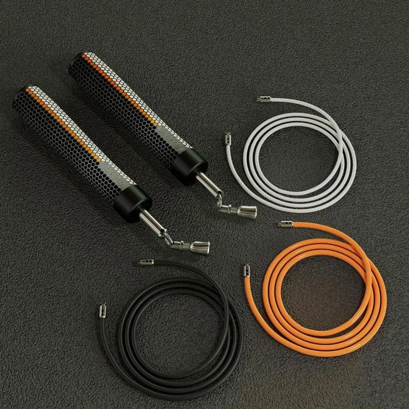 

Fitness 3 Rope Buckle Jump Rope Weighted Skipping Rope Weight Bearing Steel Wire Skipping Rope For Fitness Lose Weight Equipment