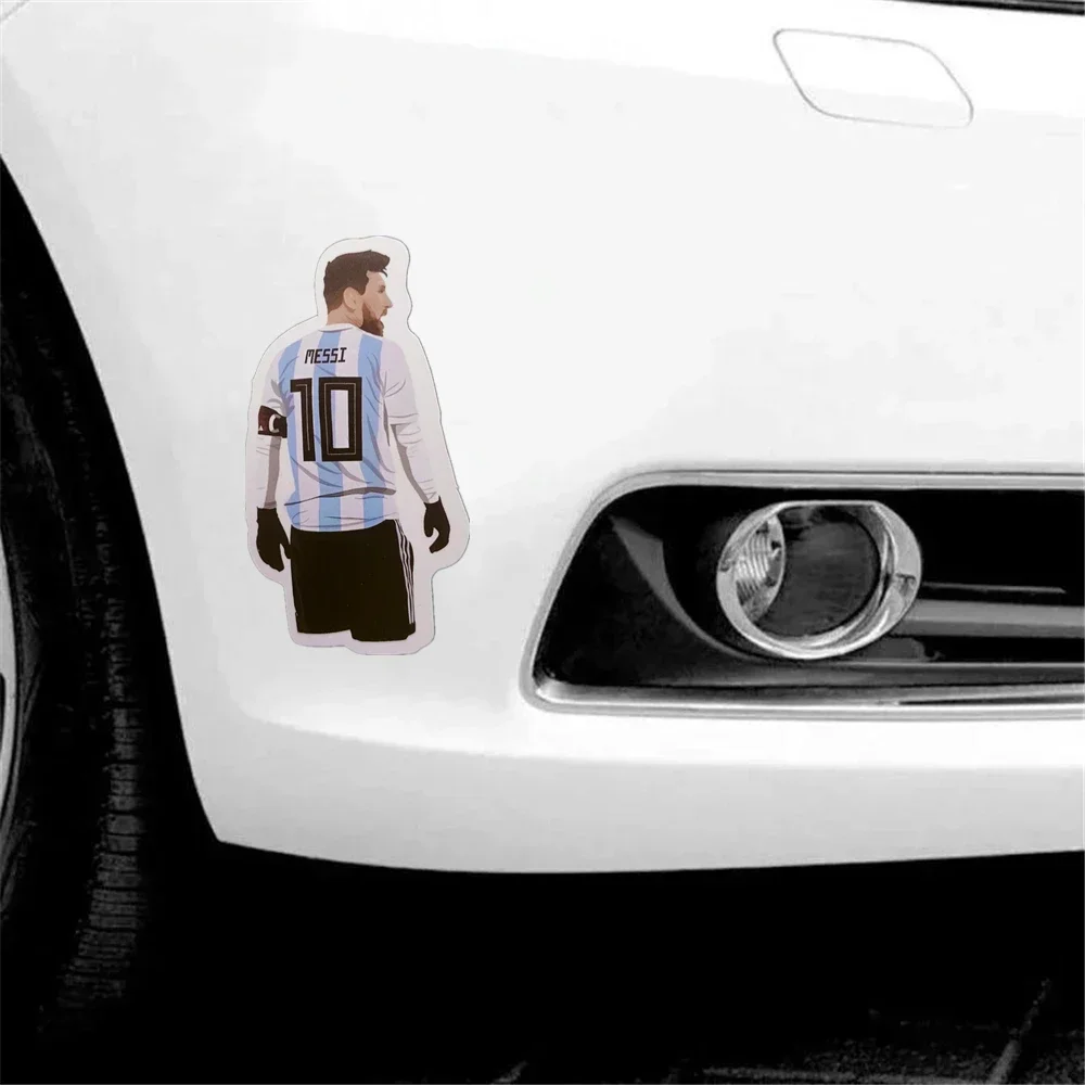 Messi Soccer Player Fan Club Wall Stickers Removable Football Star Waterproof Luggage Phone Laptop Decorate Sticker No Repeat