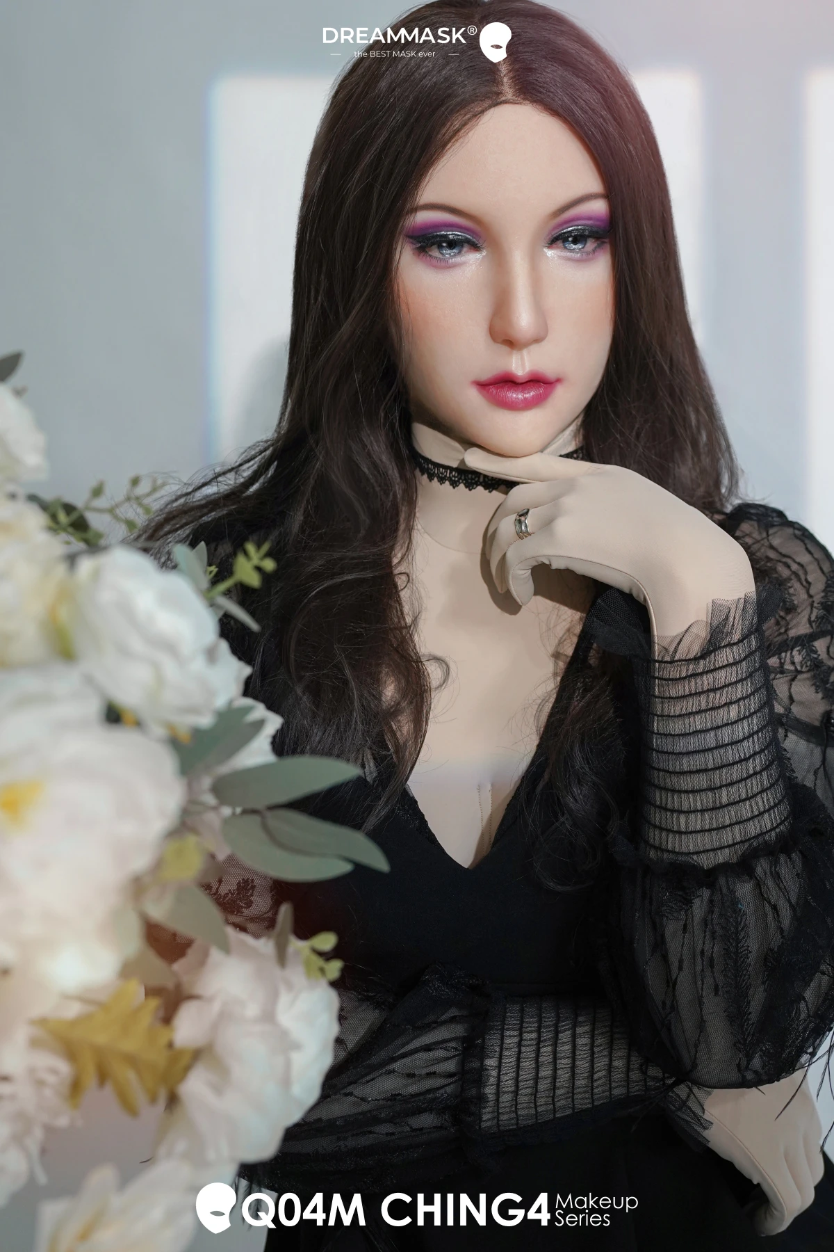 

(Q04M CHING4)'Dreammask' DMS Crossdressing Female/Girl Half/ Full Head Cosplay Kigurumi Male To Female Mask Drag Queen Shemale