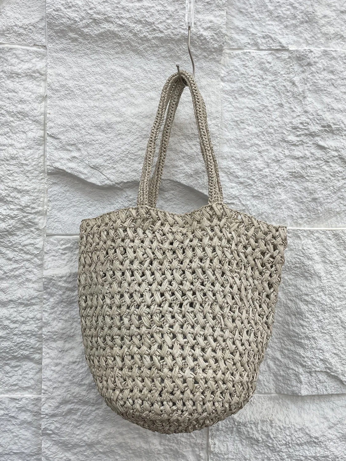 

Lite St Woven Bag Women's Summer Beach Tote Bag Large Capaci Handbag Underarm Single oulder Bag Briti Sle Casual...