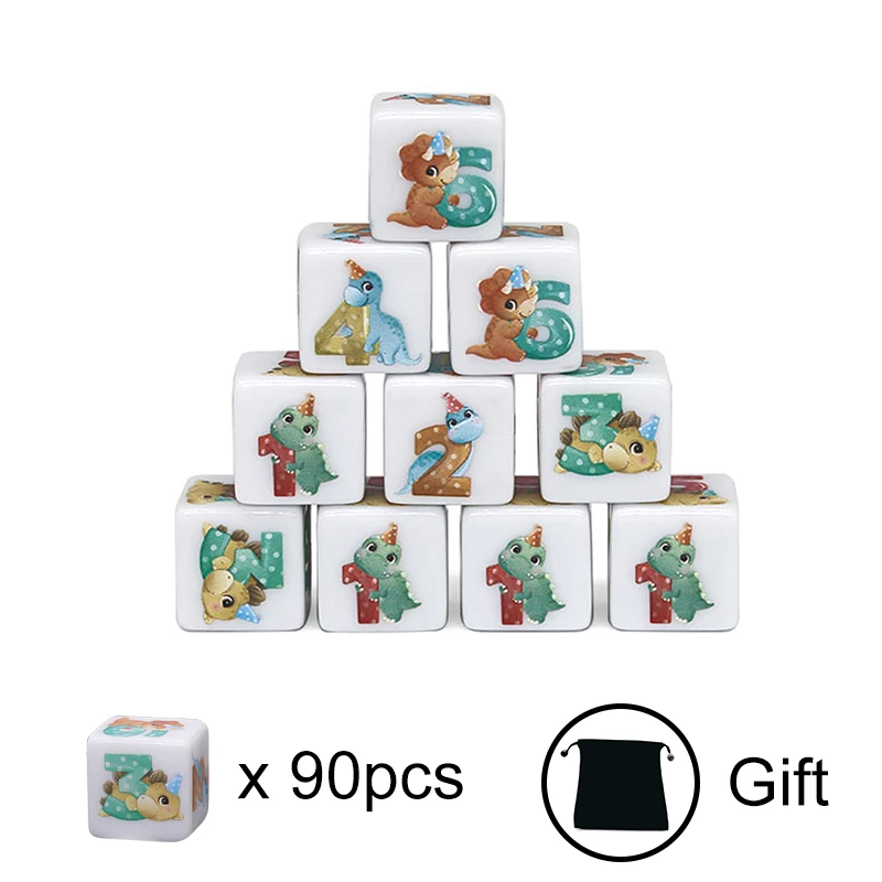 90Pcs/Bag16Mm Dinos… - image