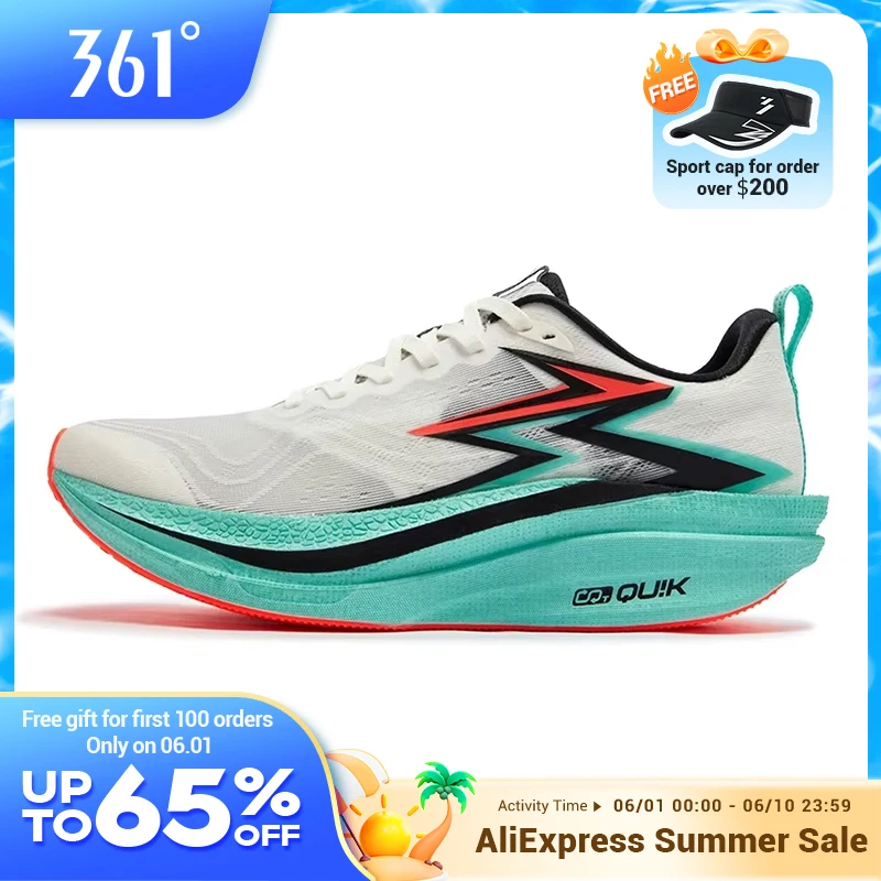 361 Degrees Flame 4.0 MIX Men‘s Running Shoes Racing Marathon Carbon Plate Stable Wear-resistant Jogging Male Sneaker 672512204