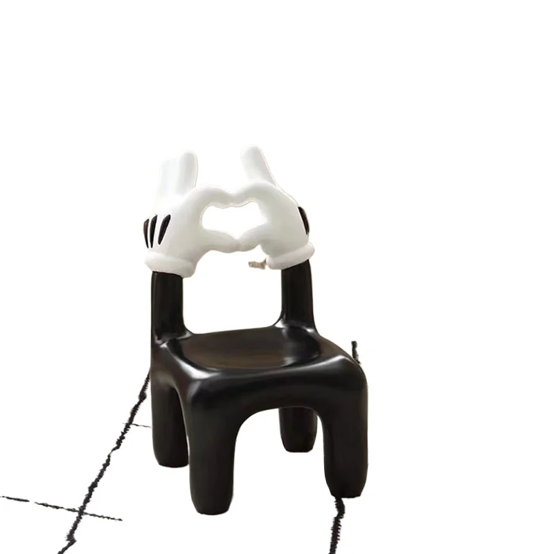 

Mickey love chair, stool creative than heart children's chair, shoe changing cartoon seat, small bench decoration