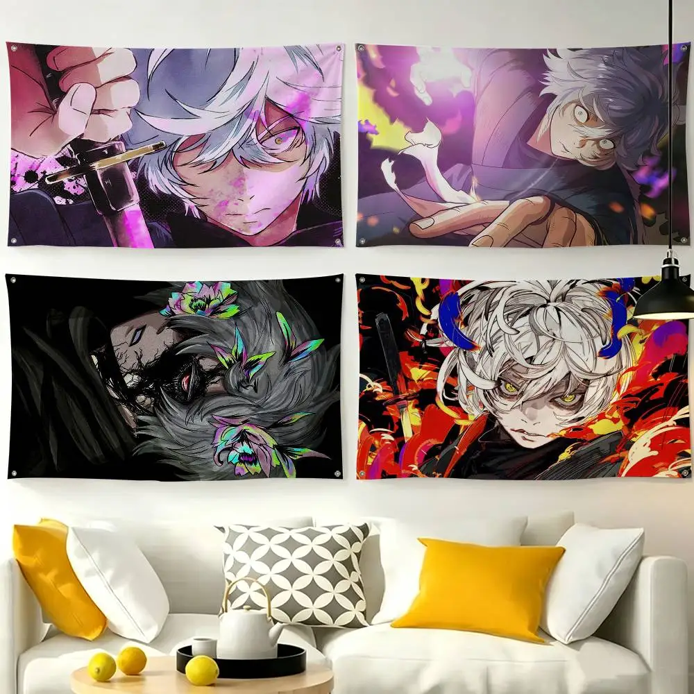 Gabimaru Hell Paradise  Flags for Bedrooms Home Decor Items Outdoor Decors Garage Decoration Flaga