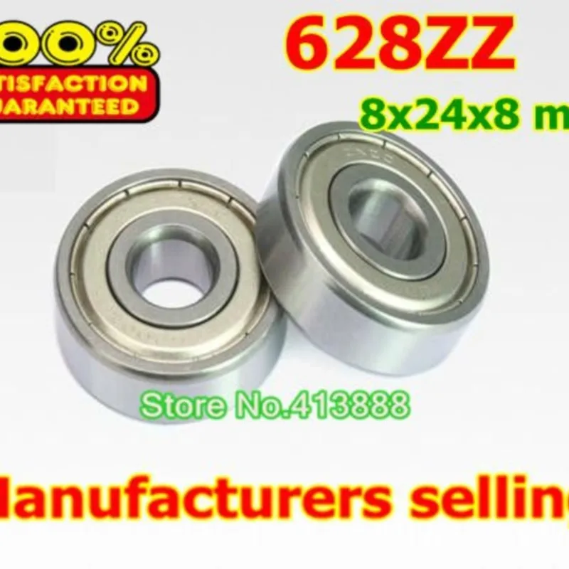 NBZH bearing(1pcs) Miniature Deep Groove Ball Bearing 628ZZ 628-2RS  S628ZZ S628-2RS 8*24*8 Mm