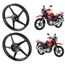 Motorcycle Aluminum Wheel for Jianshe Yamaha YBR125 JYM125 Alloy Wheel Rim Front Disc 1.85-18 Rear Drum Brake Motorbike Wheels