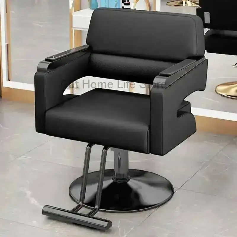 

Salon Styling Chair Professional Pedicure Barbershop Gold Black Barber Wheel Red Siege Beauty Washing Heavy Duty Swivel Vanity