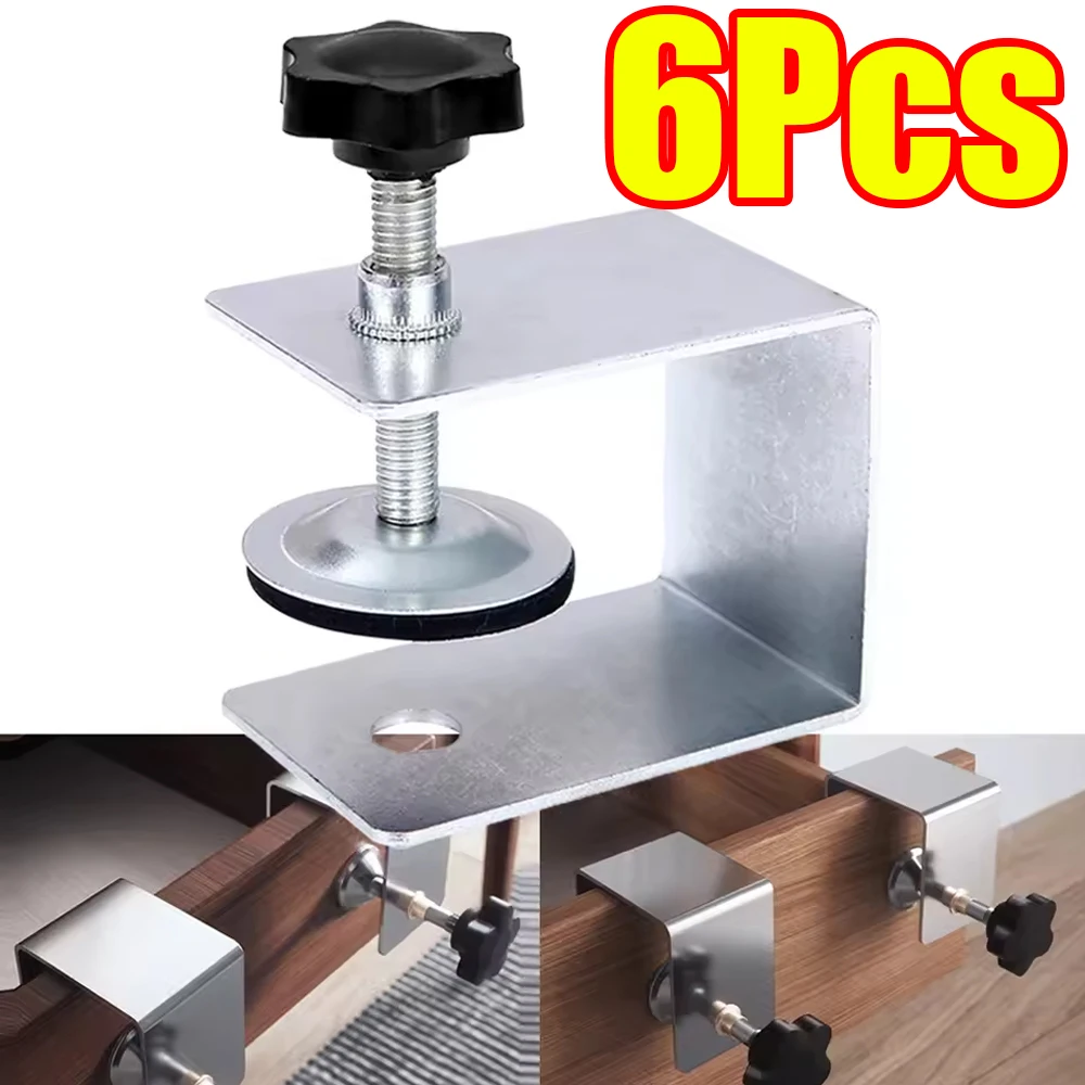 

1-6Pcs Woodworking Jig Cabinet Tool Home Furniture Accessories Stainless Steel Drawer Front Clamp DIY Household Improvement Tool