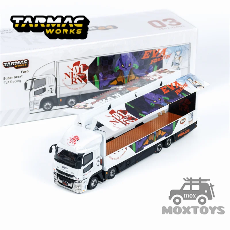

Tarmac Works 1:64 Fuso Super Great EVA Racing Diecast Model Car